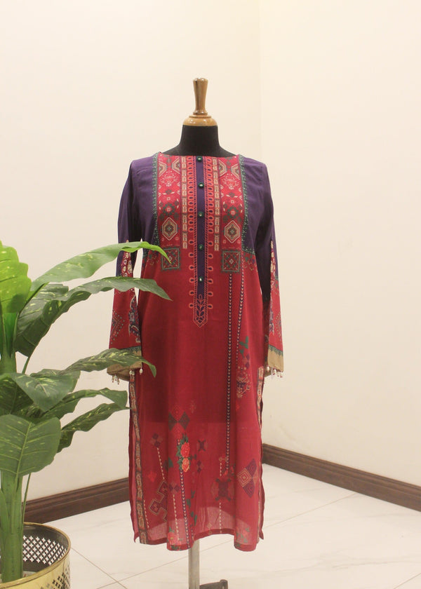Afifa Iftikhar Red Clash Women 1pcs
