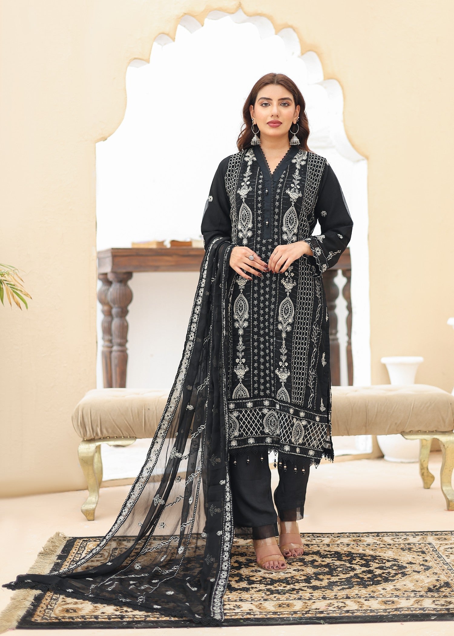 Umer Aayan BLACK BONITA Women 3pcs