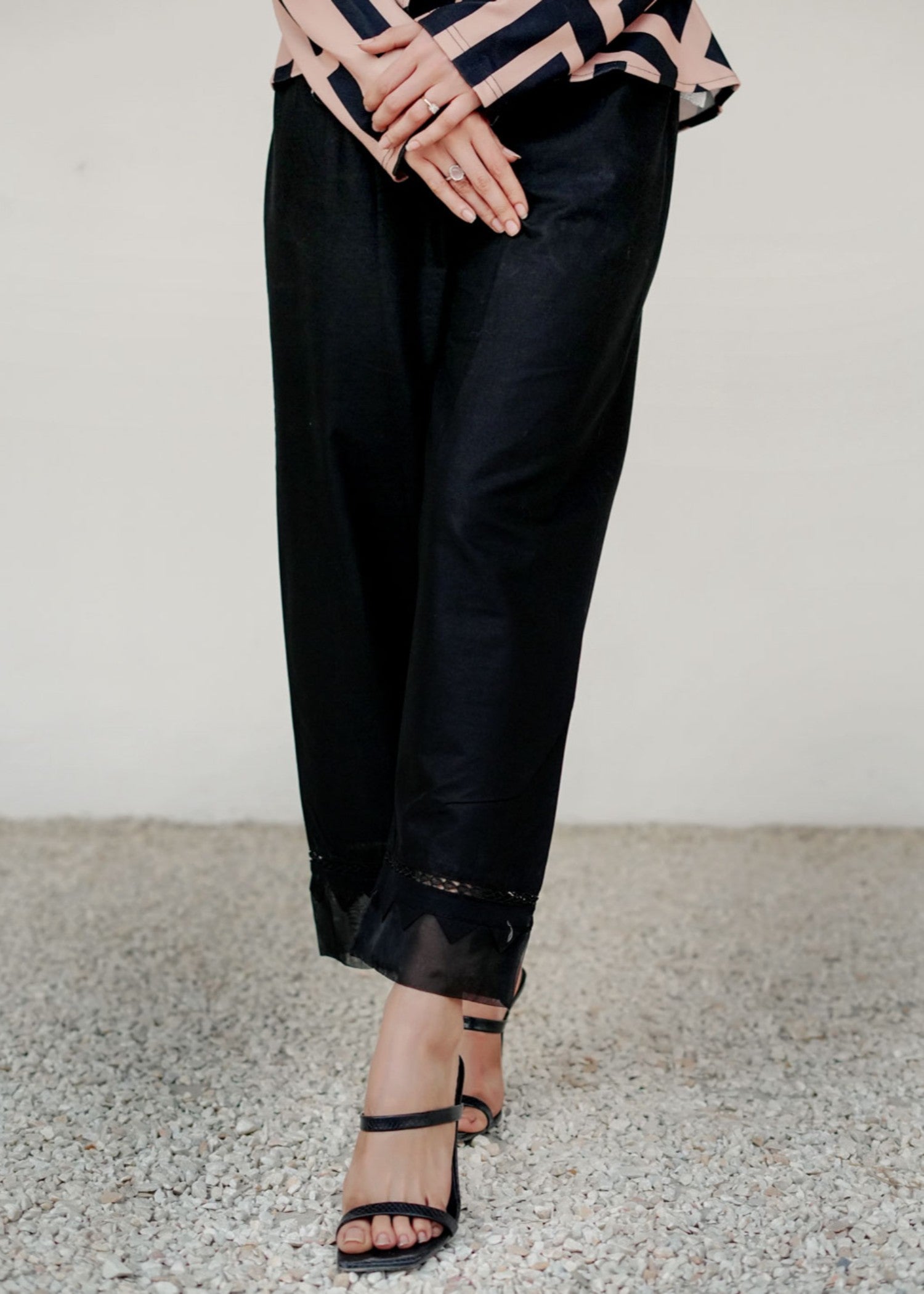Tng (The Next Generation) Trouser | Bareezay | Black Women 1pcs