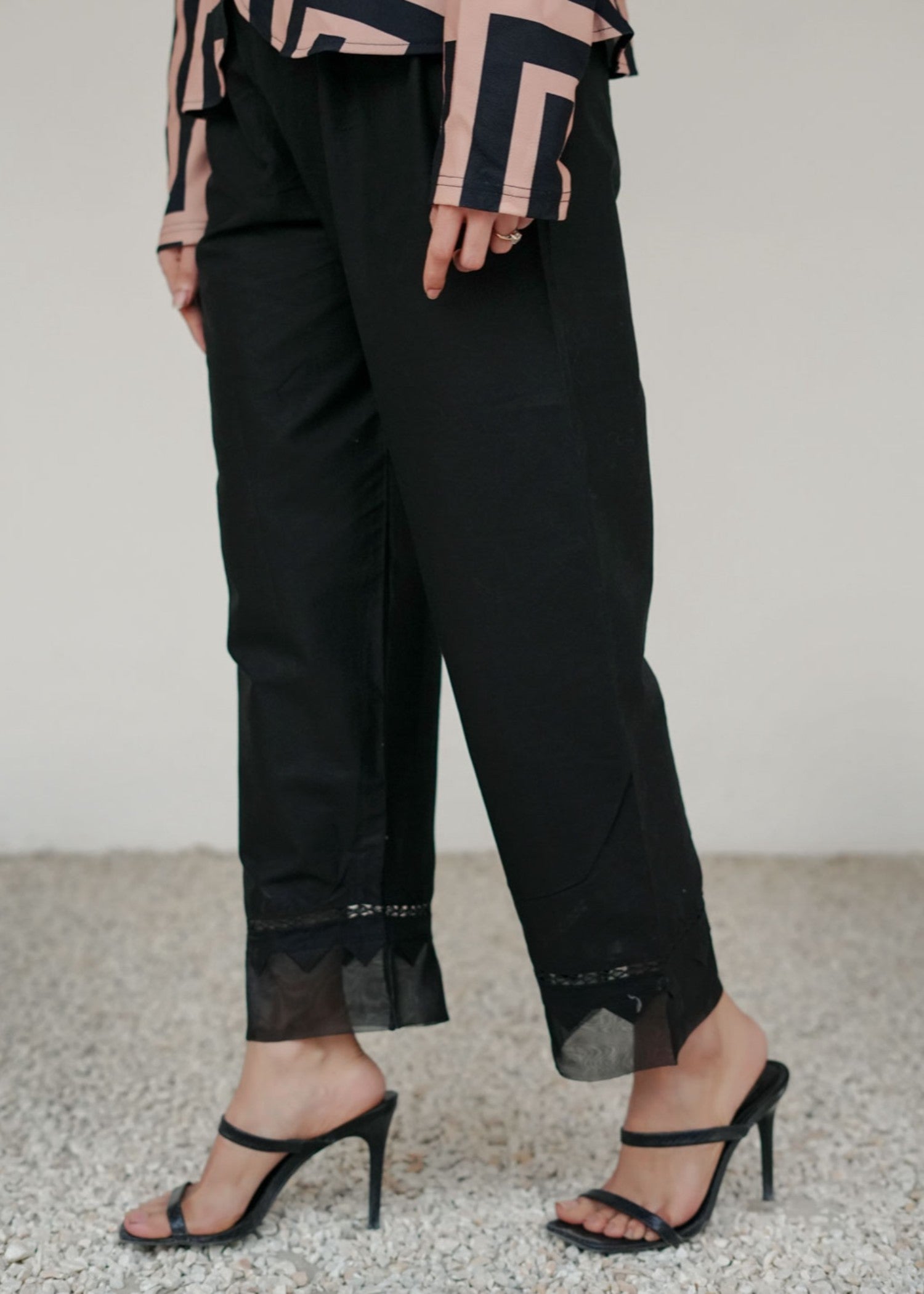 Tng (The Next Generation) Trouser | Bareezay | Black Women 1pcs