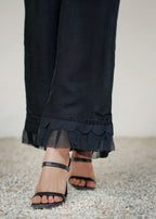 Tng (The Next Generation) Trouser | Silk | Black Women 1pcs