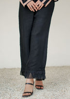 Tng (The Next Generation) Trouser | Silk | Black Women 1pcs