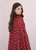 Ayesha Closet sundus deep maroon Women 3pcs