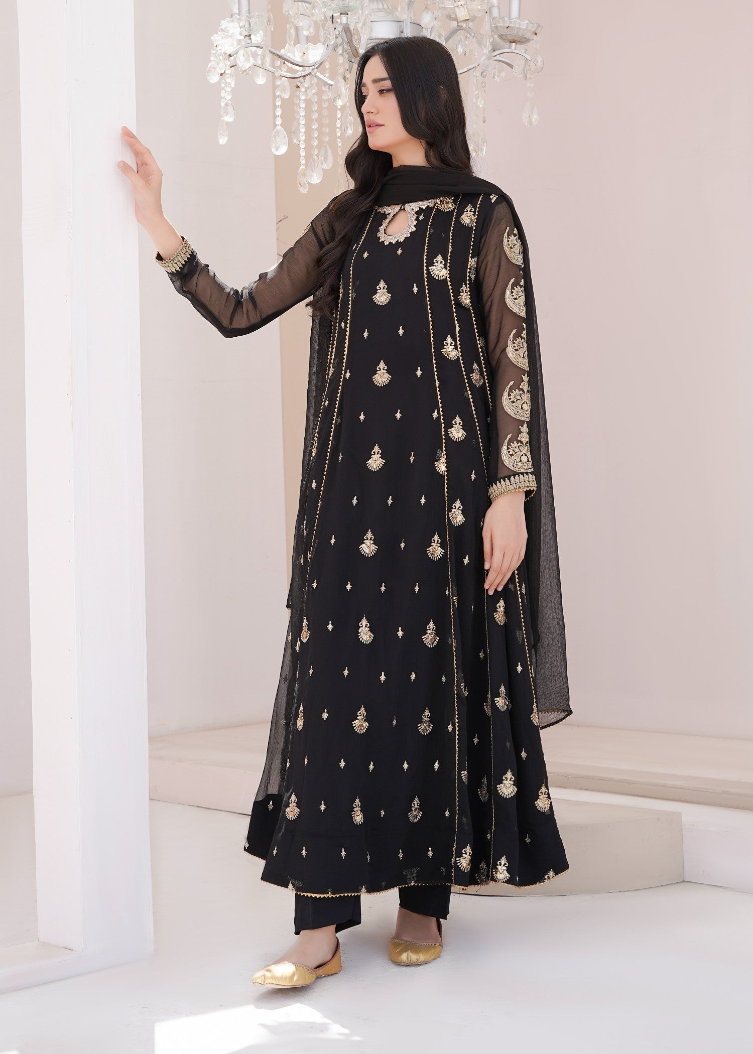 Ayesha Closet surtaal black Women 3pcs
