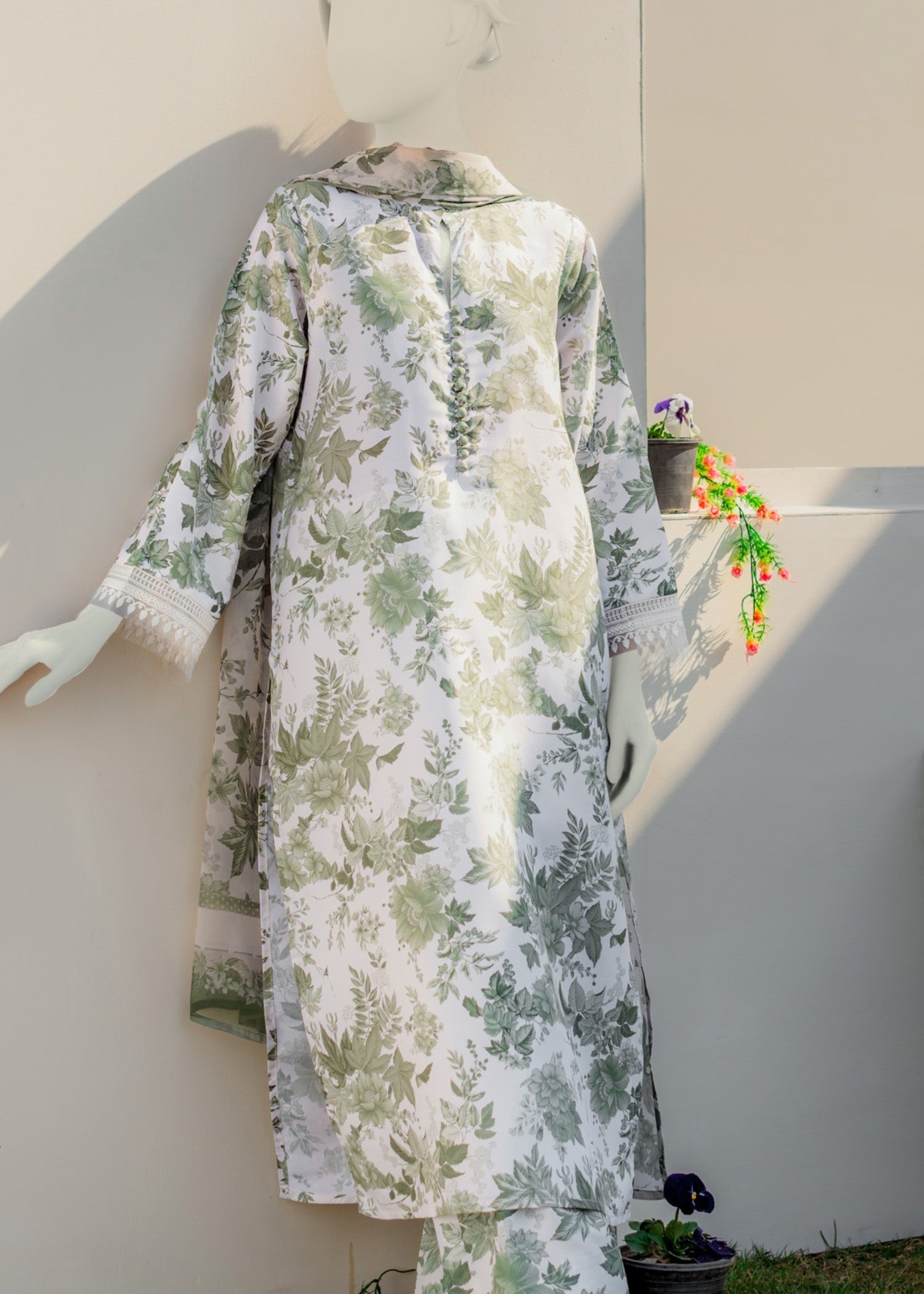 Zaira and Mahnoor Forest suit Women 3pcs