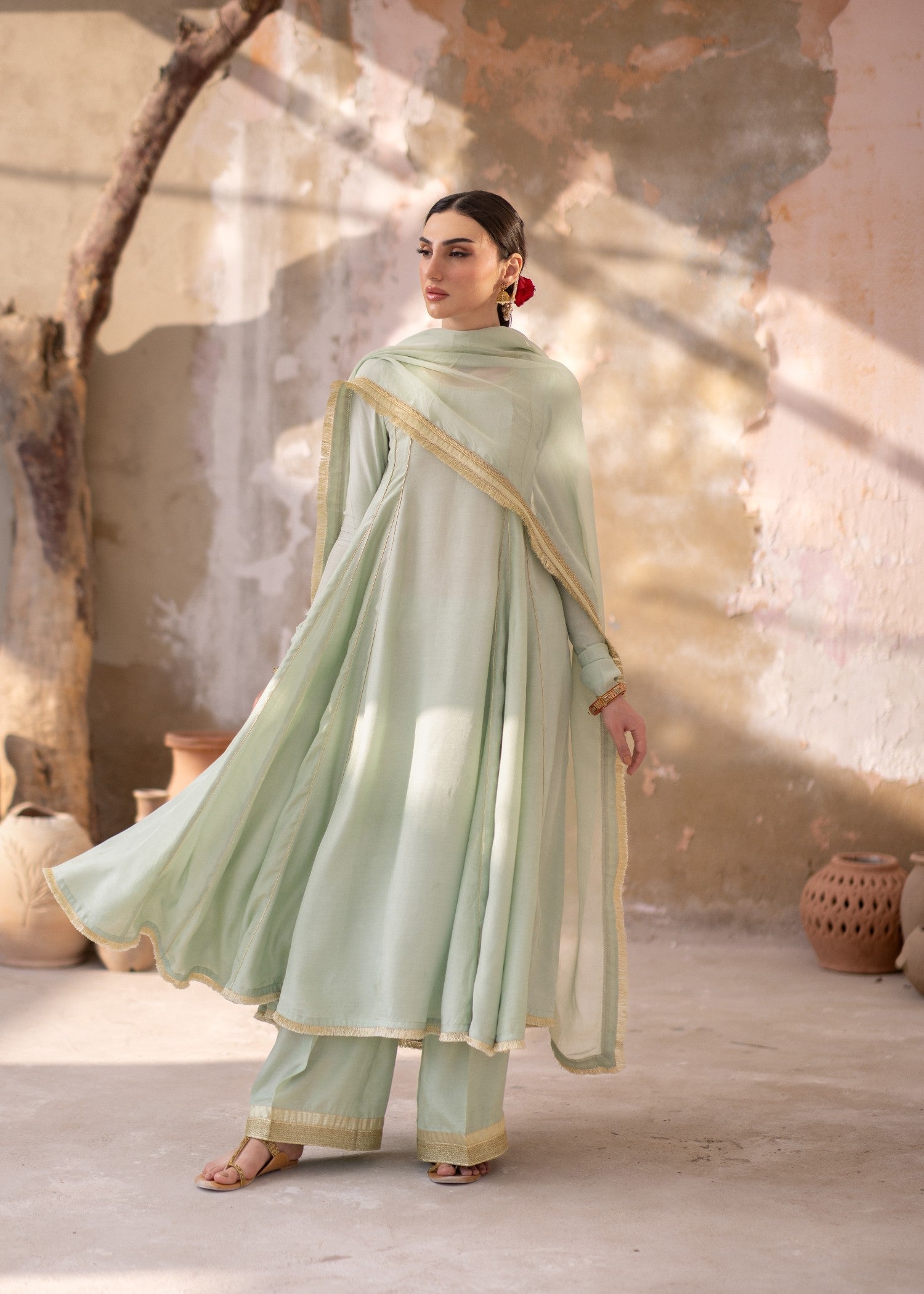 Daak & Co. Sona Mint Green () Women 4pcs