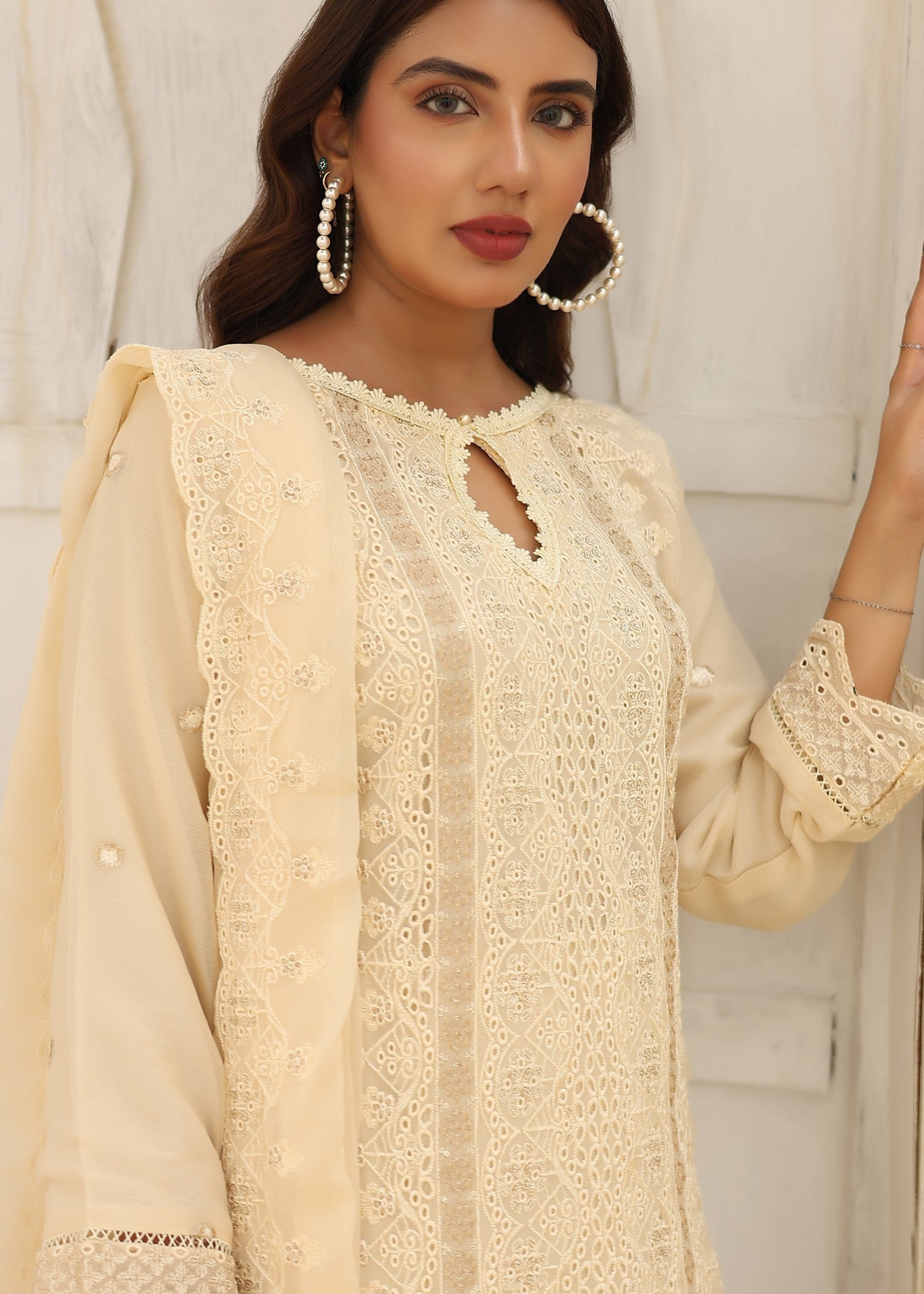 Umer Aayan CREAM BONITA Women 3pcs