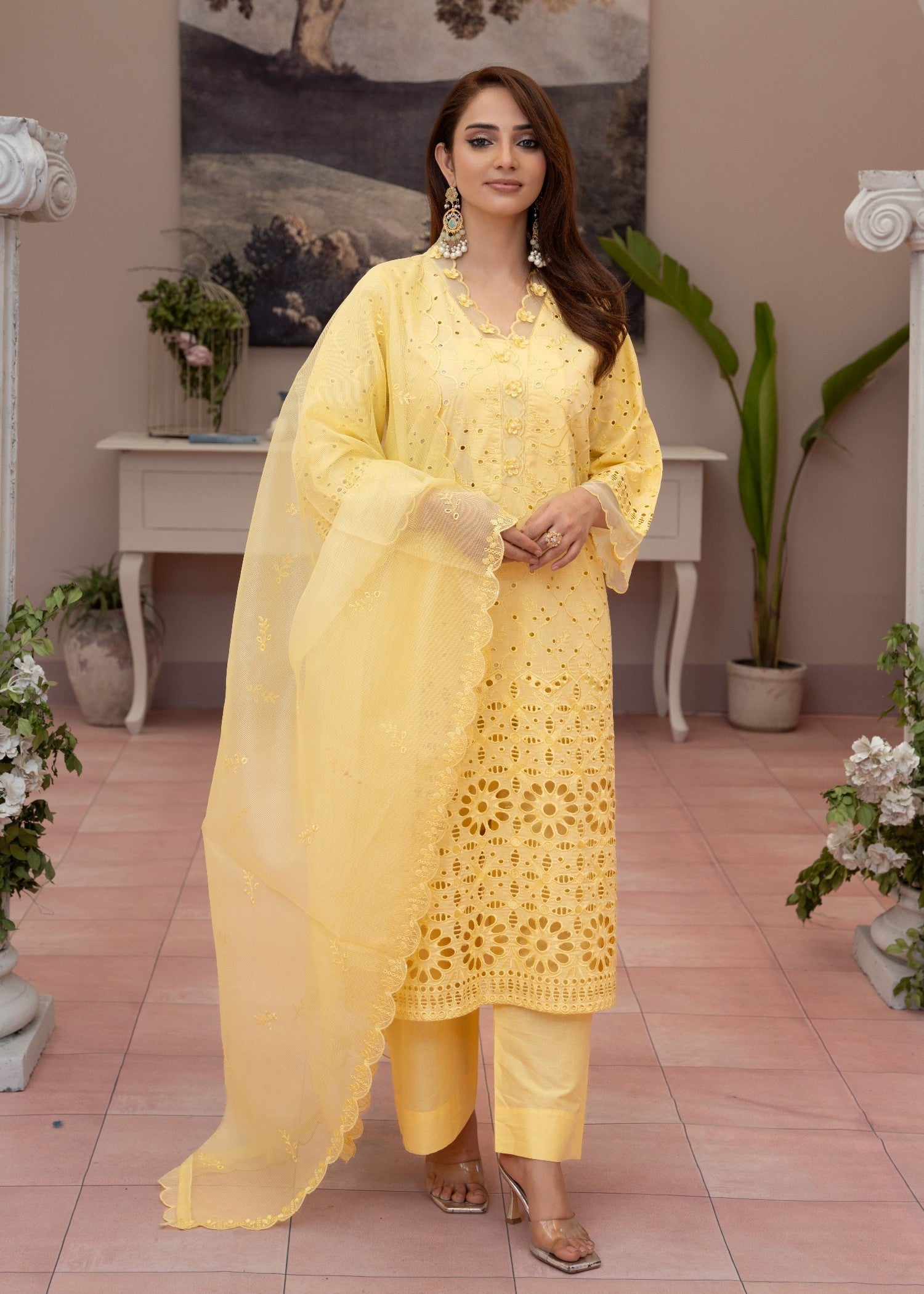 Waniya Awais WAL V1 D#4 Stitched Women 3pcs