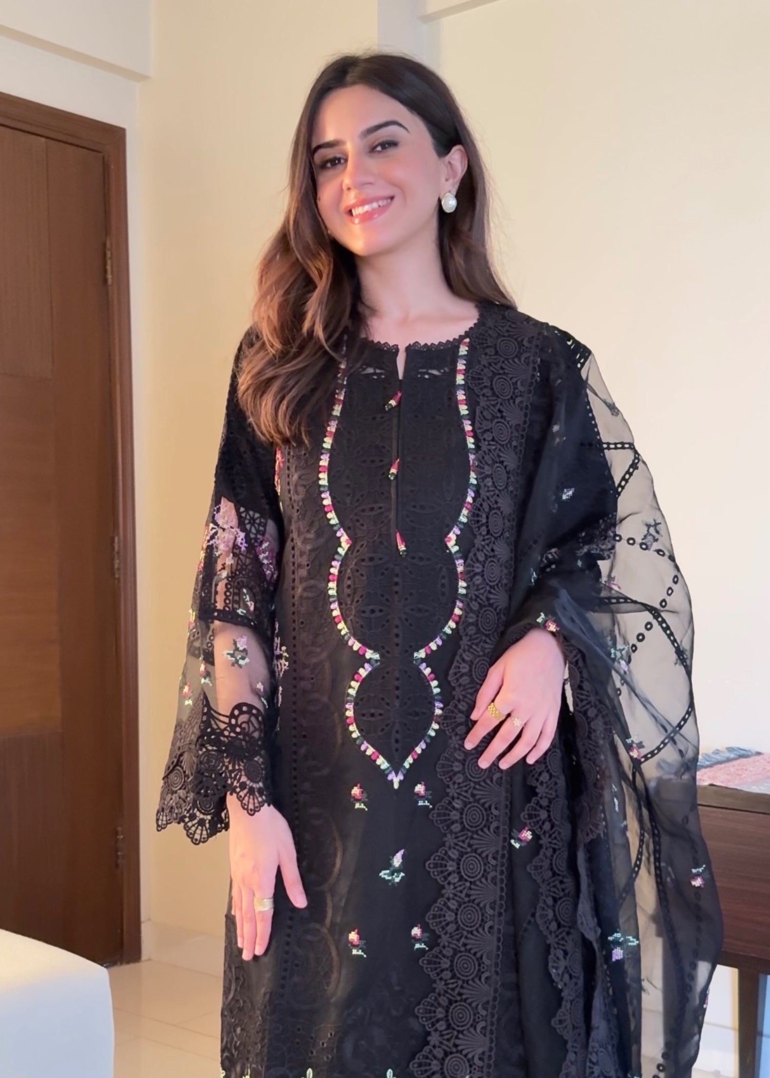 Ayesha B black (haseen) Women 3pcs