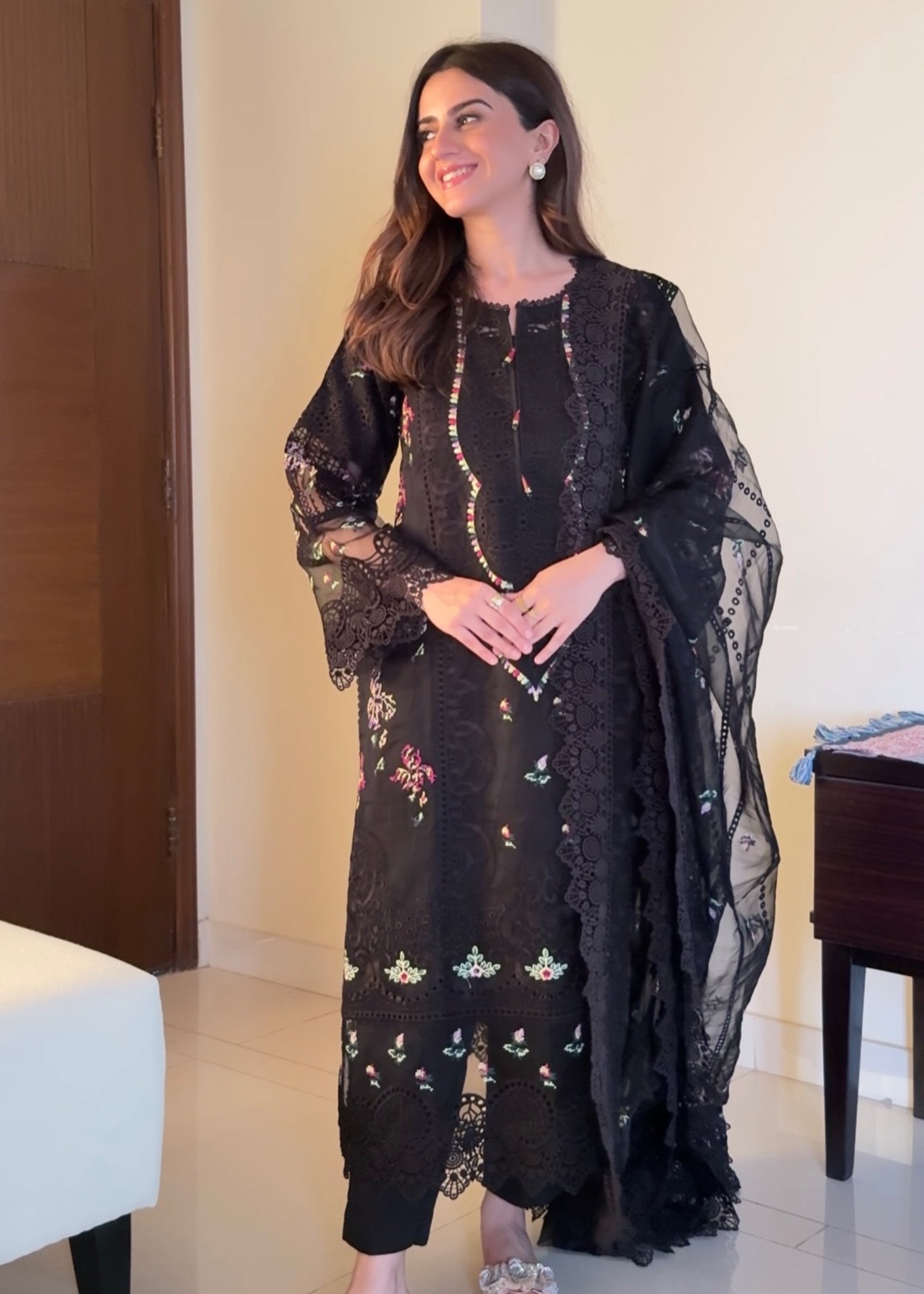 Ayesha B black (haseen) Women 3pcs