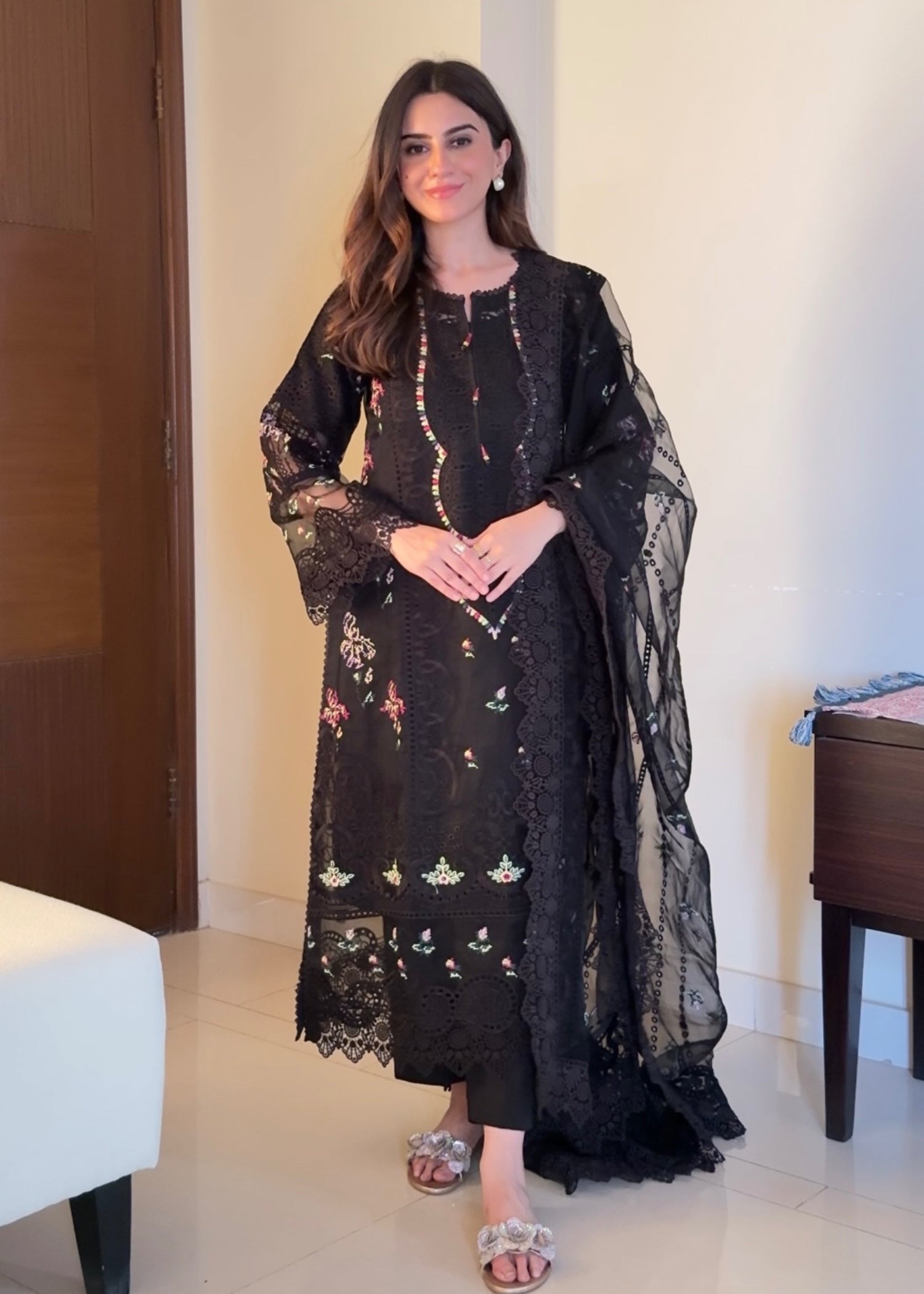 Ayesha B black (haseen) Women 3pcs