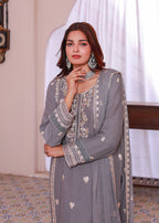Umer Aayan DARK GRAY NOOR Women 3pcs