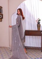 Umer Aayan DARK GRAY NOOR Women 3pcs