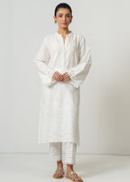 Zeen Stitched Embroidered Poplin Chikankari Top WLM15299 Women 1pcs