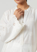 Zeen Stitched Embroidered Poplin Chikankari Top WLM15299 Women 1pcs