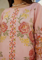 Divinely Crafted Women's Printed Cord Set Sapphire Pink Women 2pcs