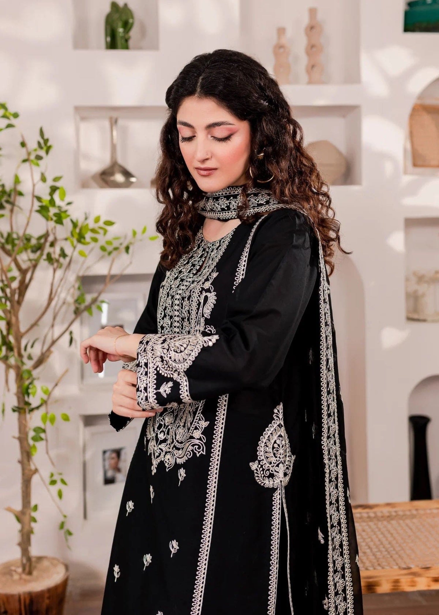 The Turkish Wear Black Monochrome Set Women 3pcs