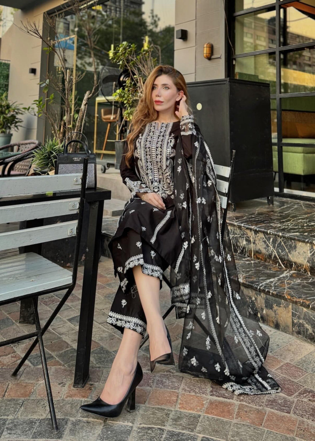 The Turkish Wear Black Monochrome Set Women 3pcs