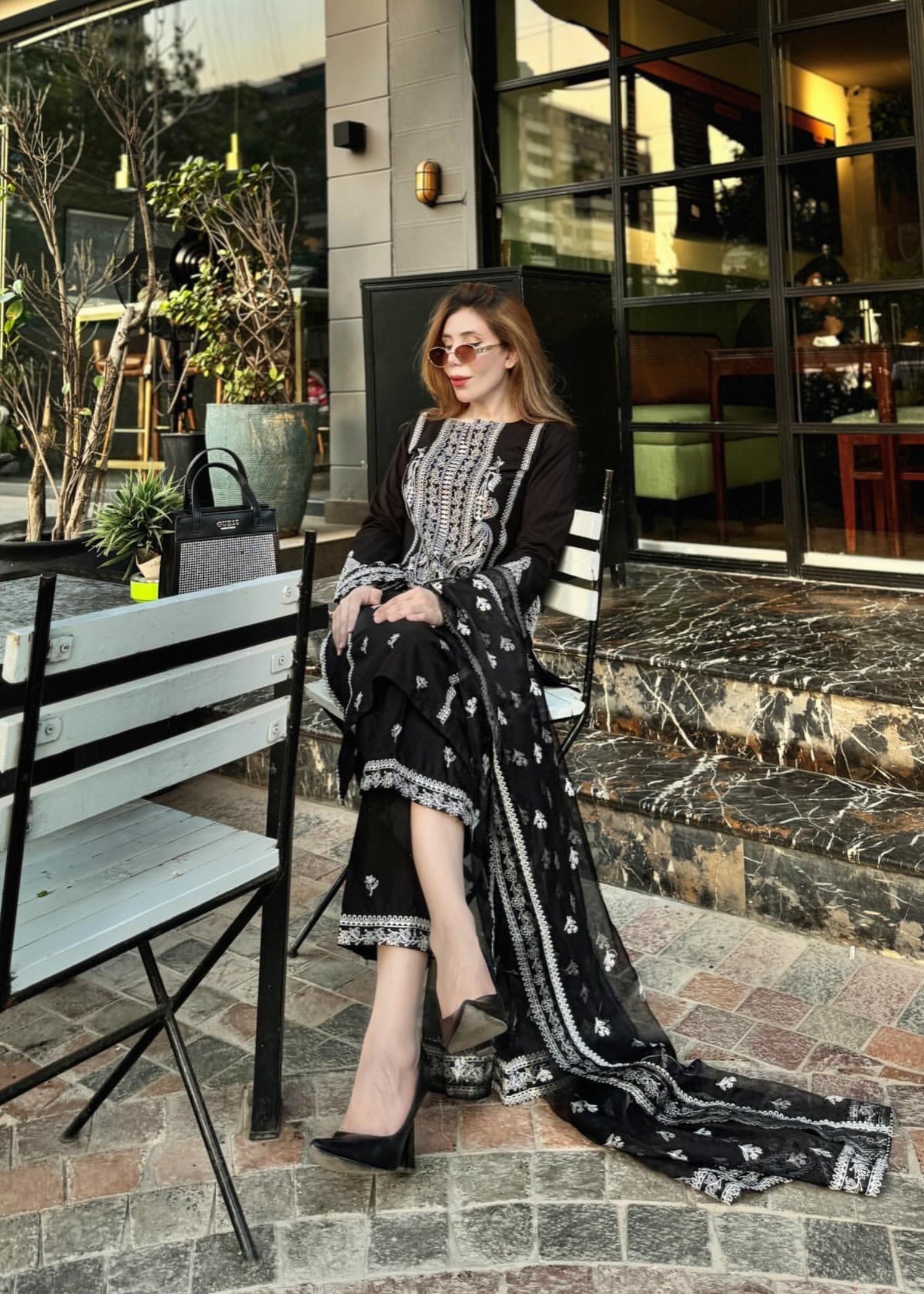 The Turkish Wear Black Monochrome Set Women 3pcs