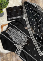 The Turkish Wear Black Monochrome Set Women 3pcs