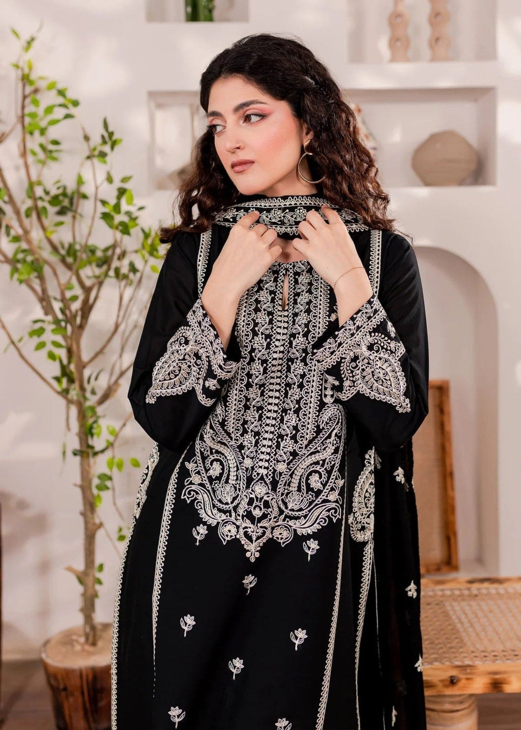 The Turkish Wear Black Monochrome Set Women 3pcs