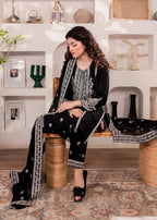 The Turkish Wear Black Monochrome Set Women 3pcs