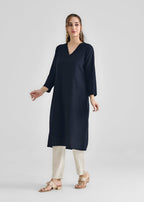 Laal Kurti Black Basic Kurta D094 Women 1pcs