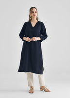 Laal Kurti Black Basic Kurta D094 Women 1pcs
