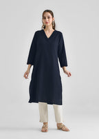 Laal Kurti Black Basic Kurta D094 Women 1pcs