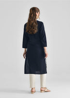 Laal Kurti Black Basic Kurta D094 Women 1pcs