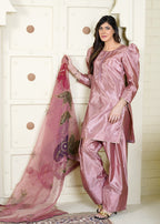 Miss & Mrs Farshi shalwar pink. Women 3pcs