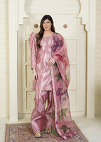 Miss & Mrs Farshi shalwar pink. Women 3pcs