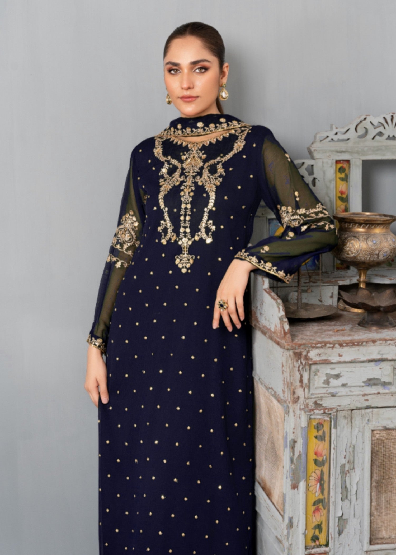 Agha Jaan JHEEL Women 3pcs