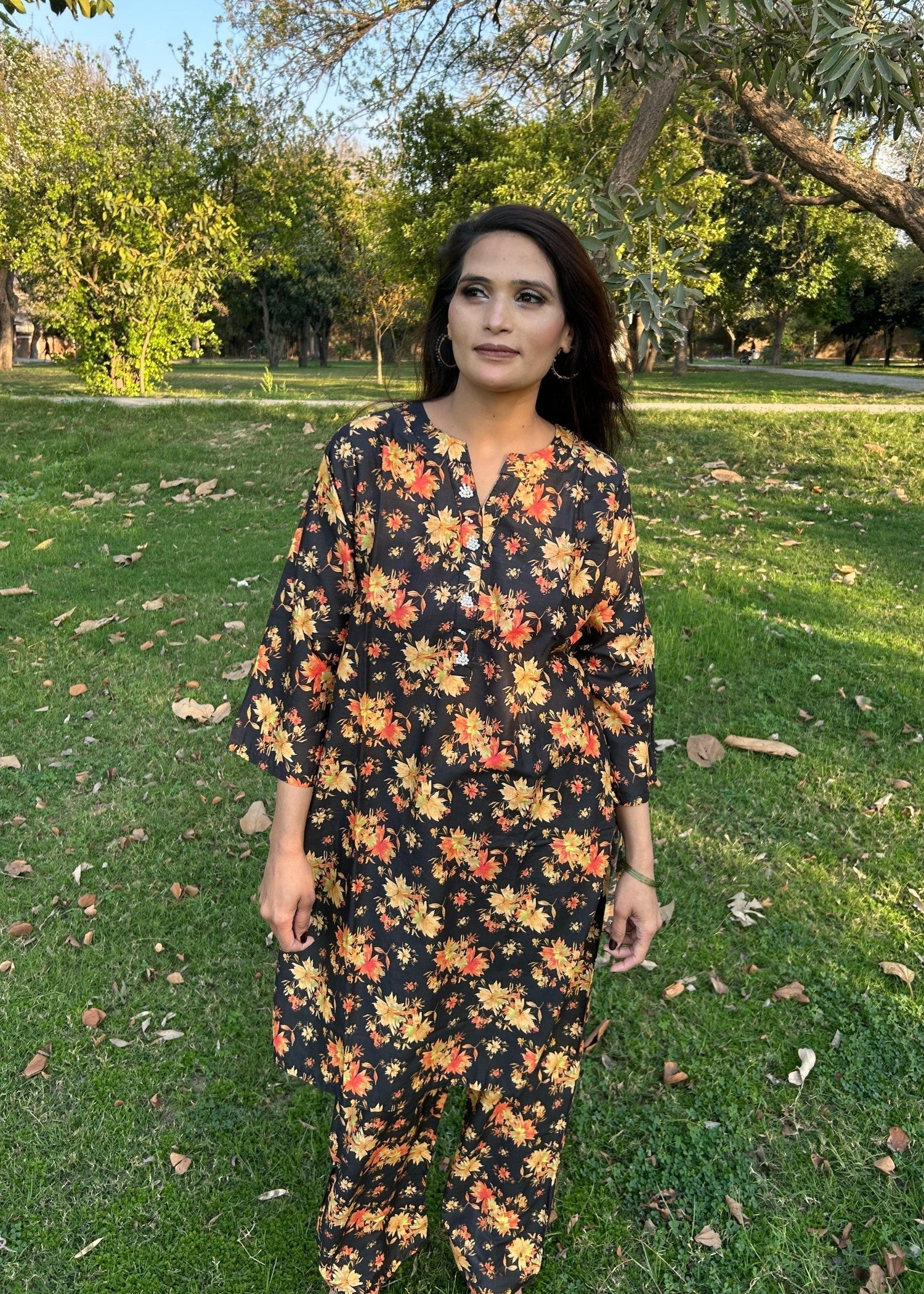 Sabahaats "Fresh and Stylish: Lawn Dress for All Day Comfort" Women 2pcs