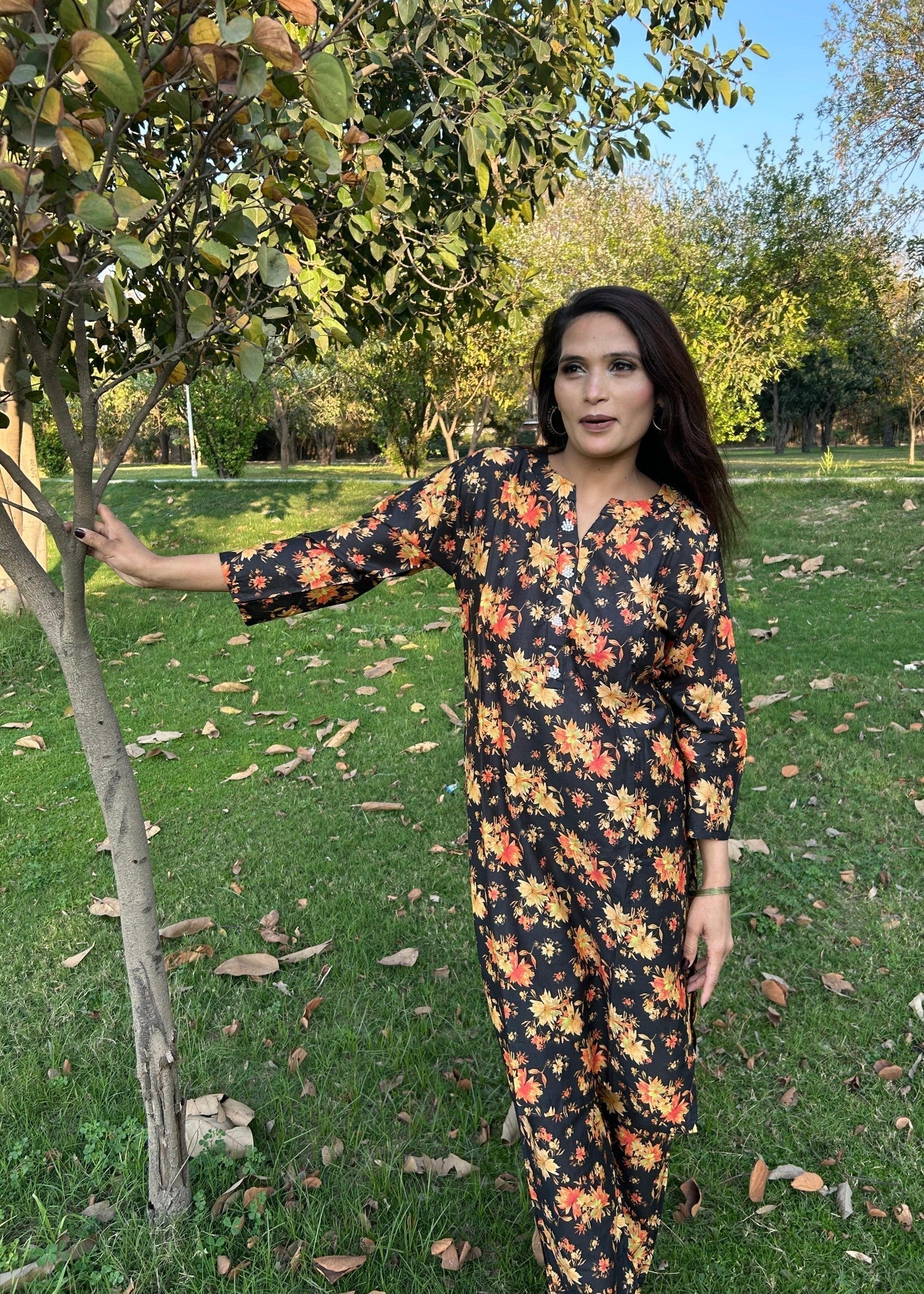 Sabahaats "Fresh and Stylish: Lawn Dress for All Day Comfort" Women 2pcs