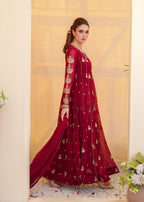 Ayesha Closet Surtaal Maroon Women 3pcs