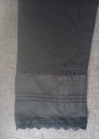 DECK UP Mesh Lace Trousers Black Women 1pcs