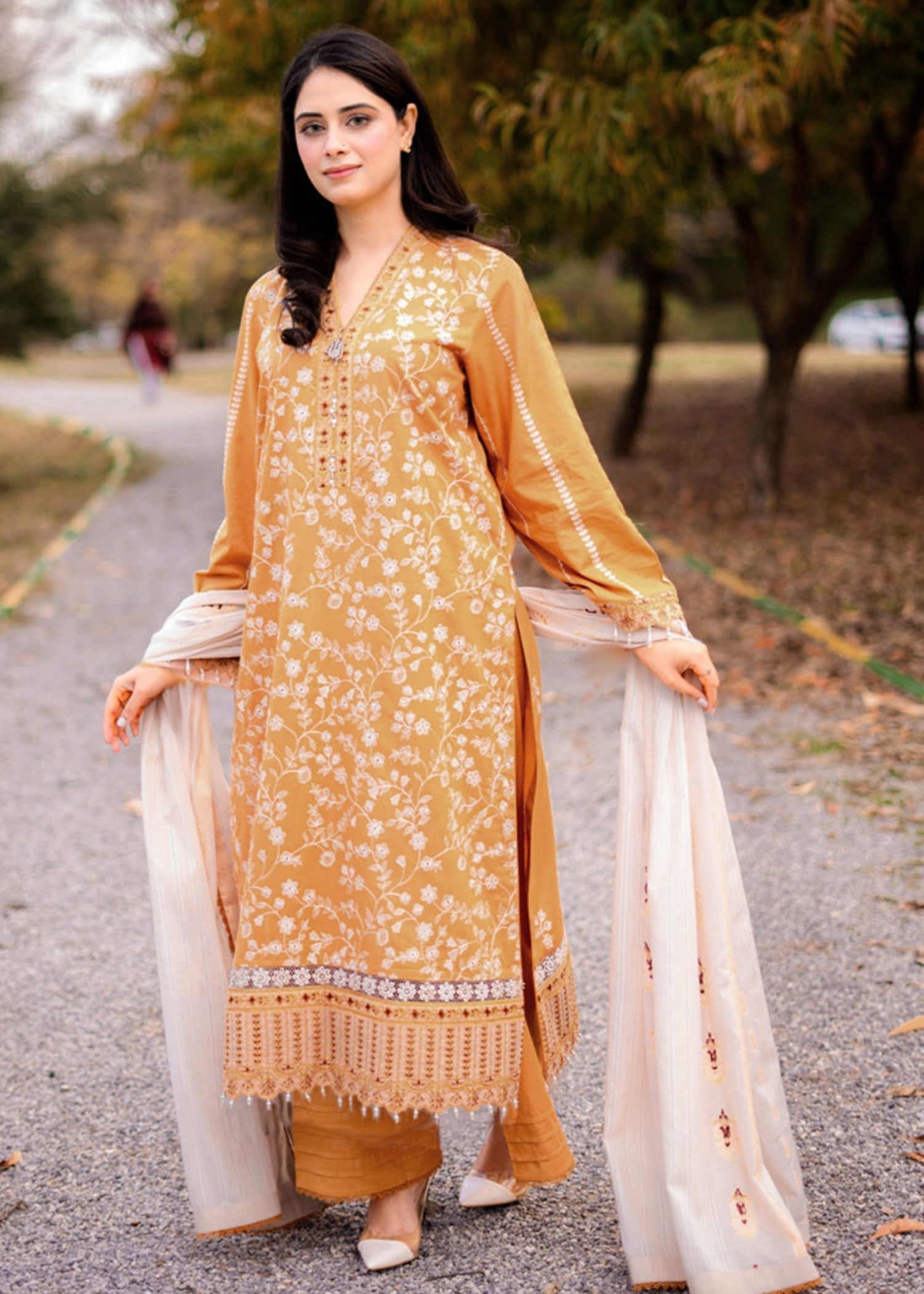 Libaas By Umairnawaz LN 08 MUSTRAD Women 3pcs