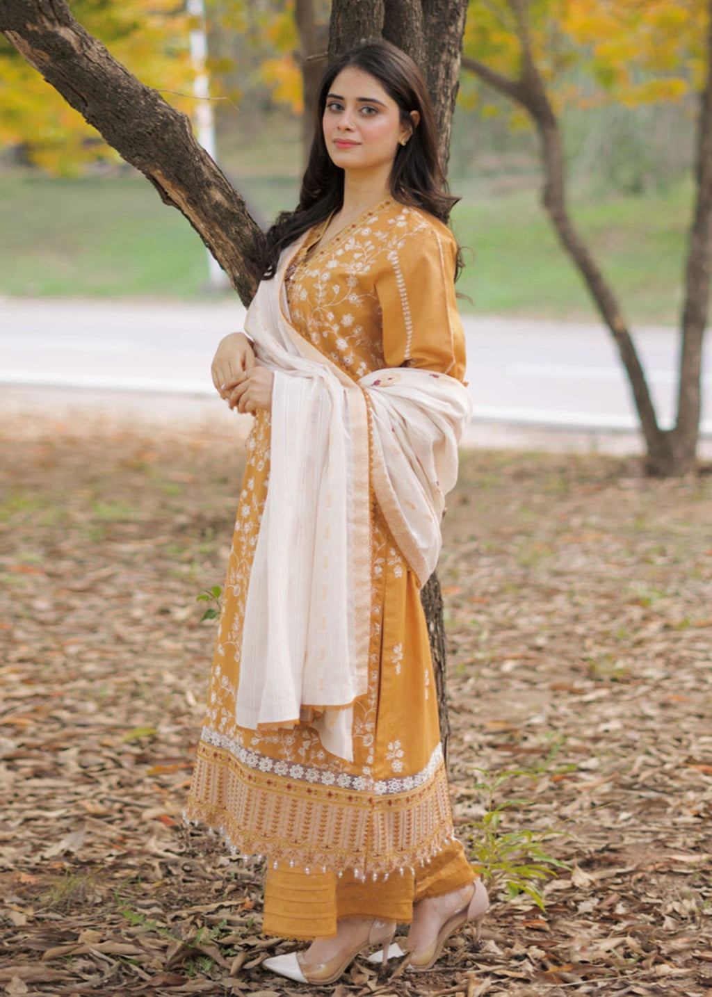 Libaas By Umairnawaz LN 08 MUSTRAD Women 3pcs
