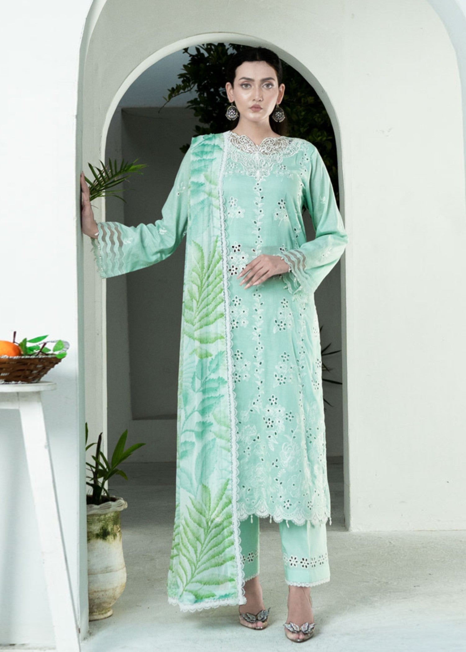 Libaas By Umairnawaz LNF 01 AQUA Women 3pcs