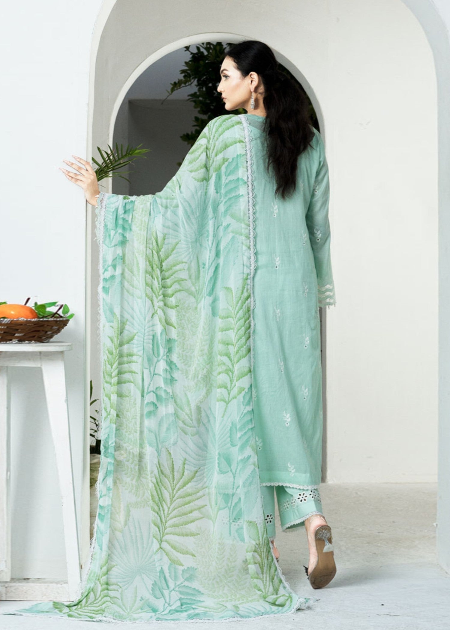 Libaas By Umairnawaz LNF 01 AQUA Women 3pcs