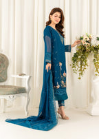 Four Season Boutique FRILL CHIFFON BLUE Women 3pcs
