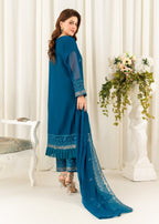 Four Season Boutique FRILL CHIFFON BLUE Women 3pcs