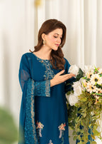 Four Season Boutique FRILL CHIFFON BLUE Women 3pcs