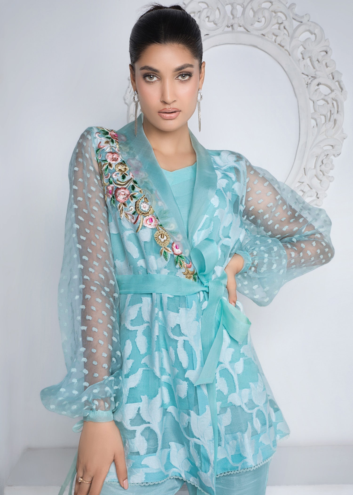 Ridah Naeem Aqua Tapestry Women 2pcs