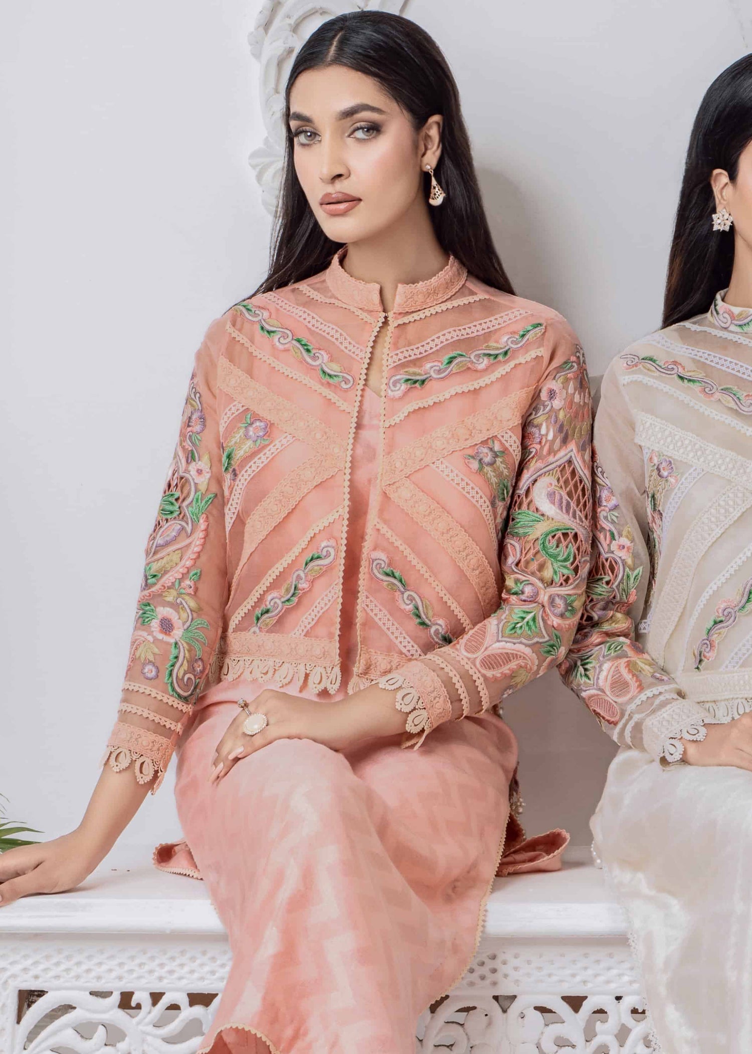 Ridah Naeem Coral Elegance Women 2pcs