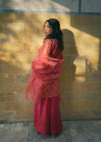 Zarah&Sarah chunri silk with hand embroidery Women 3pcs