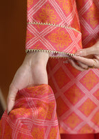 Zarah&Sarah chunri silk with hand embroidery Women 3pcs