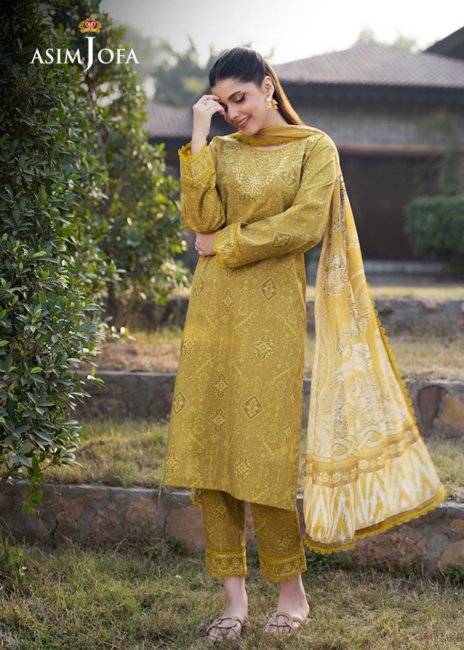 Asim Jofa AJPB 91 PRINTED EMBROIDERED CAMBRIC Women 3pcs