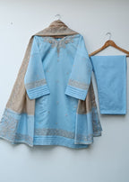 Lubana Store Eshaal Sky Women 3pcs